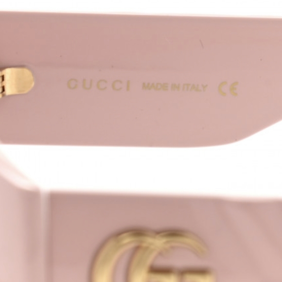 Gucci GG0809S Oversized Pink Quilted Cat Eye Sunglasses Pink Lens main image 11